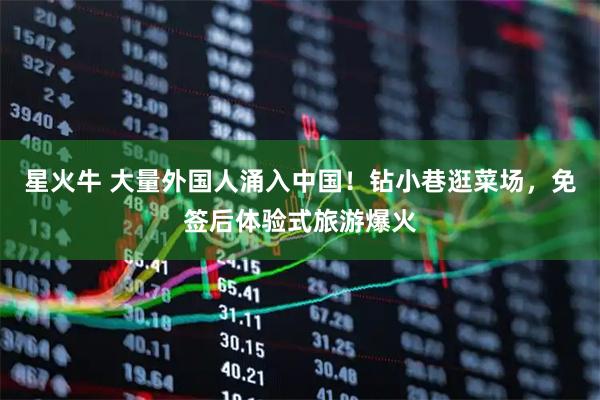 星火牛 大量外国人涌入中国！钻小巷逛菜场，免签后体验式旅游爆火