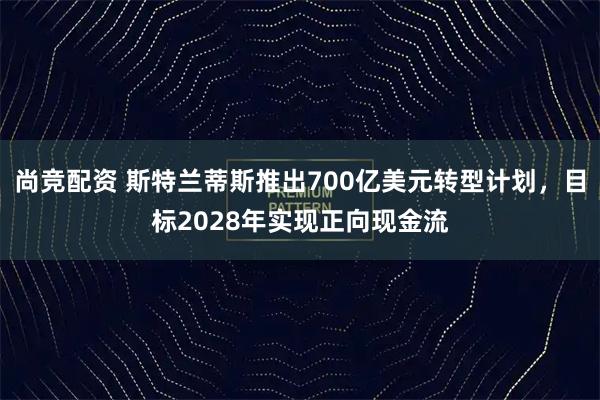 尚竞配资 斯特兰蒂斯推出700亿美元转型计划，目标2028年实现正向现金流