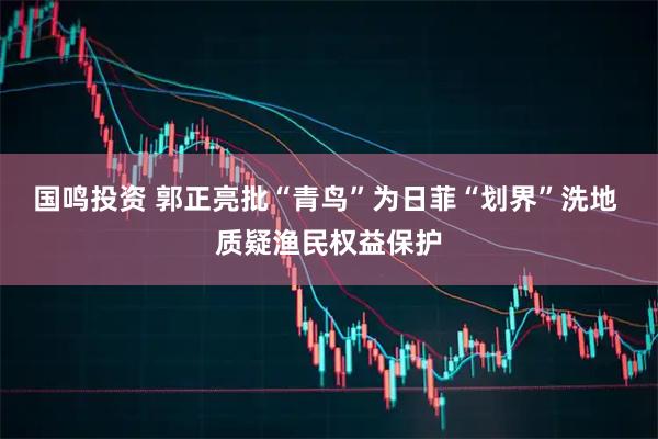 国鸣投资 郭正亮批“青鸟”为日菲“划界”洗地 质疑渔民权益保护