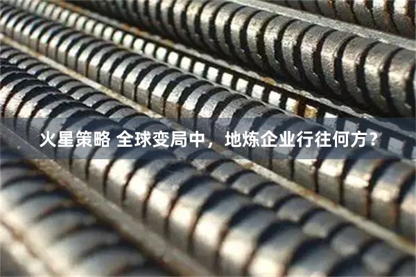火星策略 全球变局中，地炼企业行往何方？