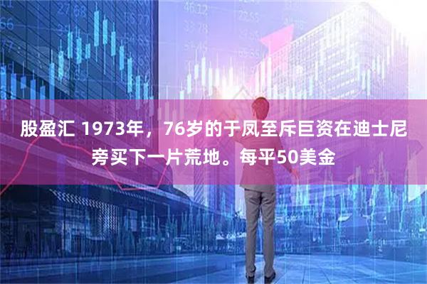 股盈汇 1973年，76岁的于凤至斥巨资在迪士尼旁买下一片荒地。每平50美金