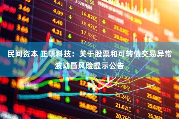 民间资本 正帆科技：关于股票和可转债交易异常波动暨风险提示公告