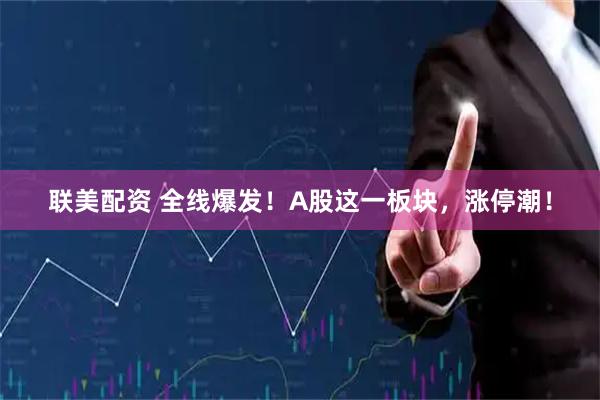 联美配资 全线爆发！A股这一板块，涨停潮！